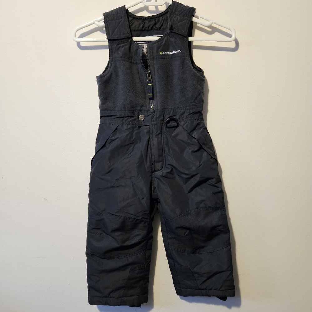 32 Deg. Snow Coveralls Toddler 3T Gray Snow Ski Pants